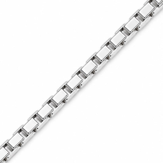 Solid PT950 Platinum Box Chain Necklace