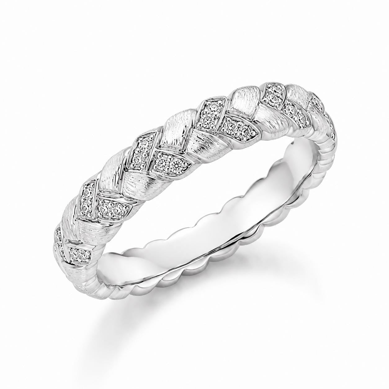 PT950 platinum natural diamond textured band 0.65ct side profile